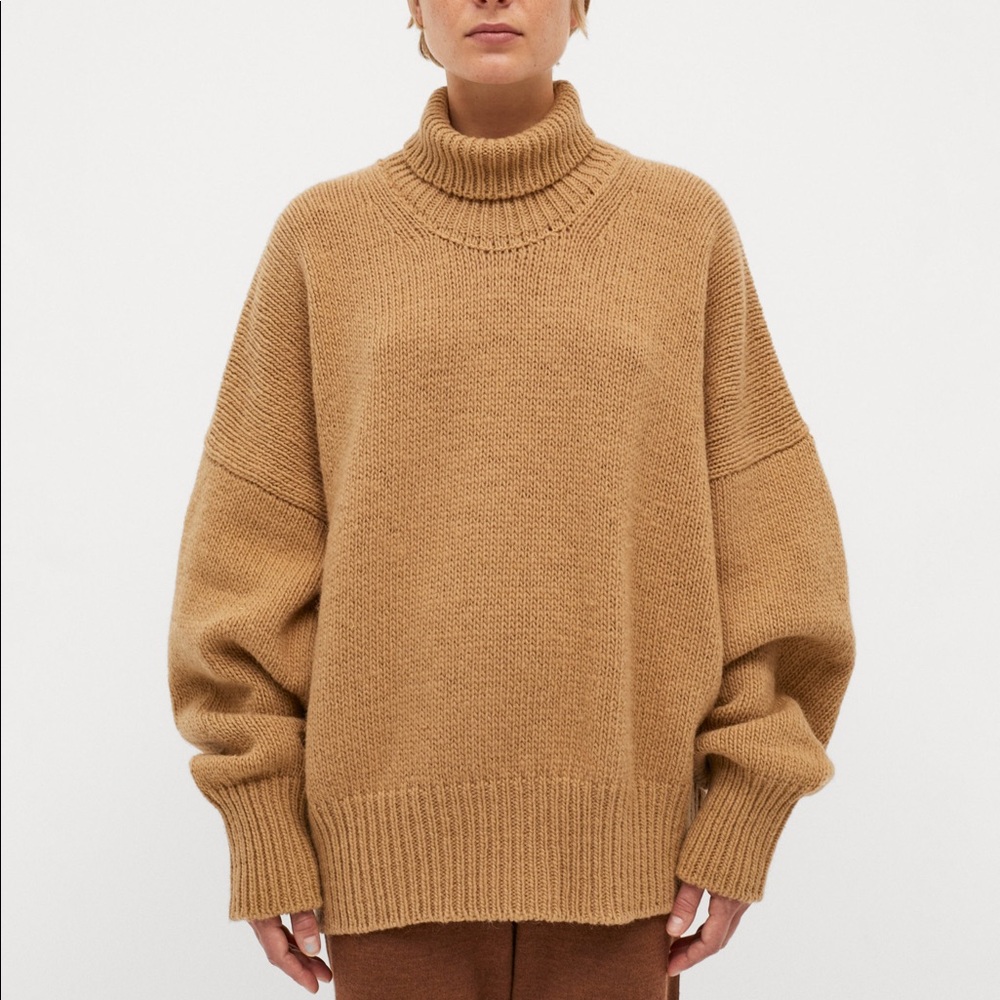 Babaà jumper no17 mist turtleneck oversized 100% wool